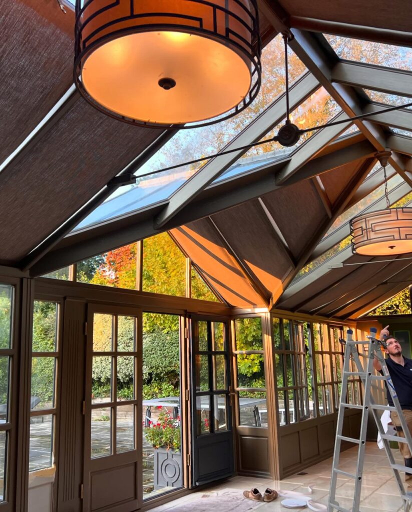 Conservatory fabric blinds in Battle, Ninfield, Catsfield, Hastings, St Leonards, Bexhill, Ashburnham, Robertsbridge, Staplehurst, Bodiam, Winchelsea, Fairlight, Rye, Heathfield, Horam, Hailsham, Herstmonceux, Flimwell, Ticehurst.